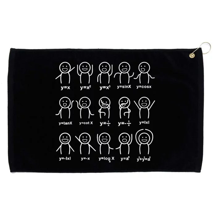 Algebra Dance Funny Graph Figures Math Equation Teacher Grommeted Golf Towel