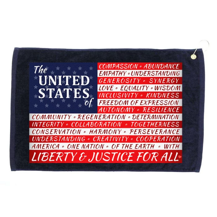 American Dream Flag Grommeted Golf Towel