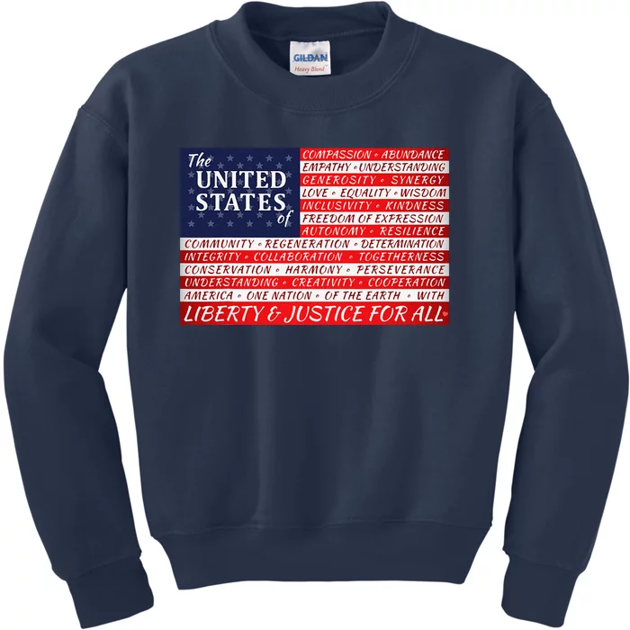 American Dream Flag Kids Sweatshirt