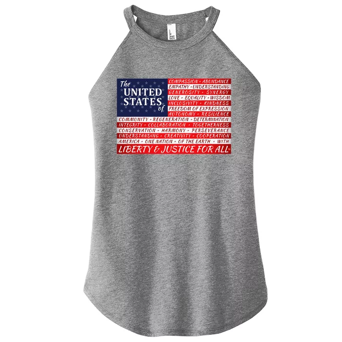 American Dream Flag Women’s Perfect Tri Rocker Tank