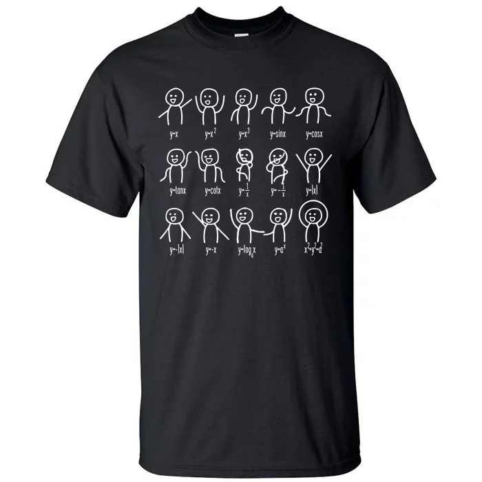 Algebra Dance Funny Graph Figures Math Equation Great Gift Tall T-Shirt