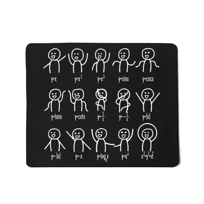 Algebra Dance Funny Graph Figures Math Equation Great Gift Mousepad