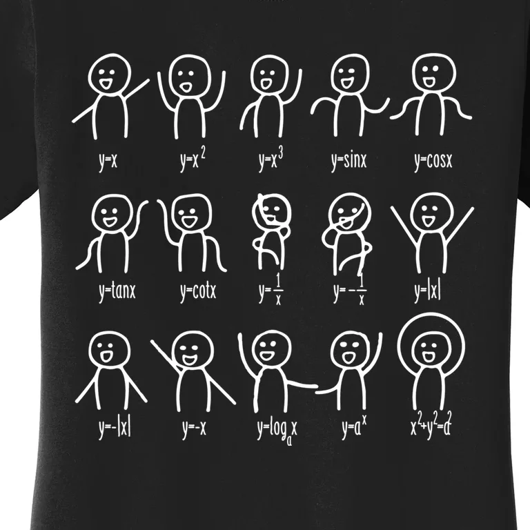 Algebra Dance Funny Graph Figures Math Equation Great Gift Women's T-Shirt