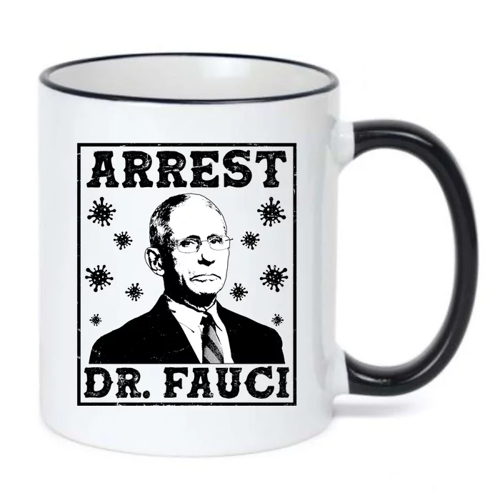 Arrest Dr. Fauci Black Color Changing Mug