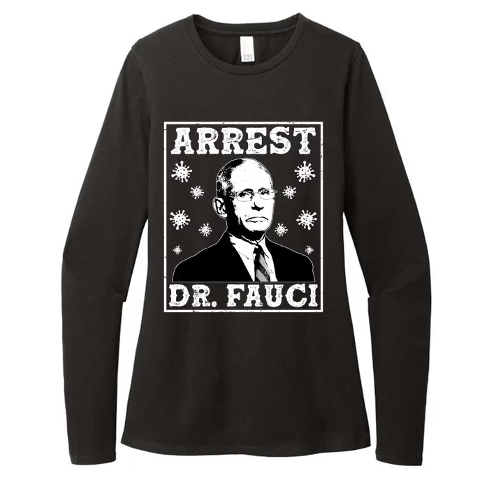 Arrest Dr. Fauci Womens CVC Long Sleeve Shirt