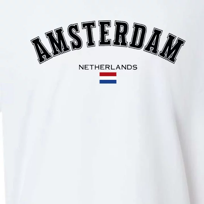 Amsterdam Dutch Flag Souvenir Netherlands Travel Sueded Cloud Jersey T-Shirt