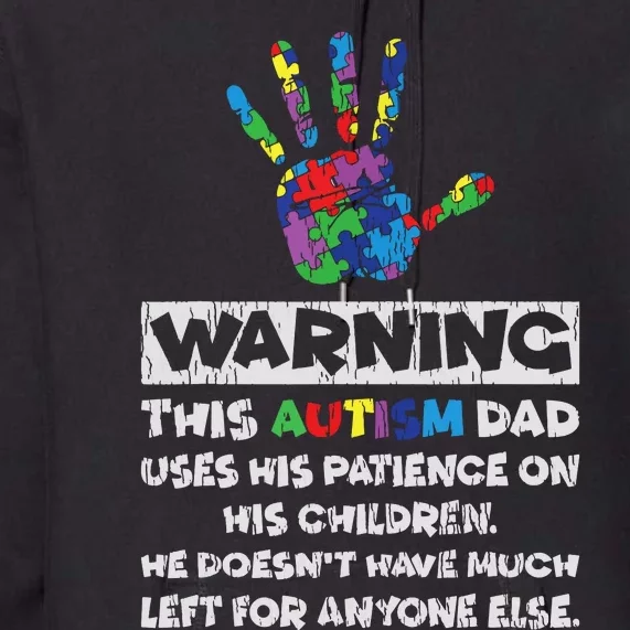 Autism Dad Father Son Daughter Autistic Autism Awareness Premium Hoodie