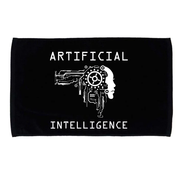 AI Developer Gift Artificial Brain Artificial Intelligence Microfiber Hand Towel