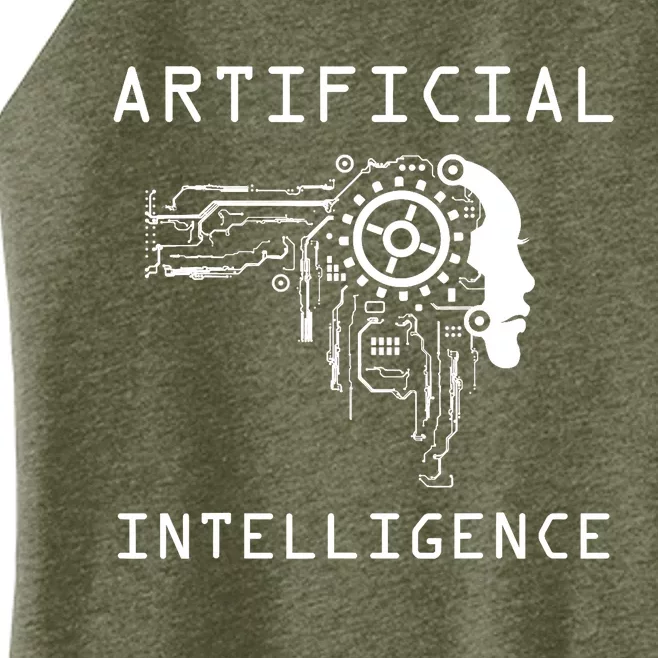 AI Developer Gift Artificial Brain Artificial Intelligence Women’s Perfect Tri Rocker Tank