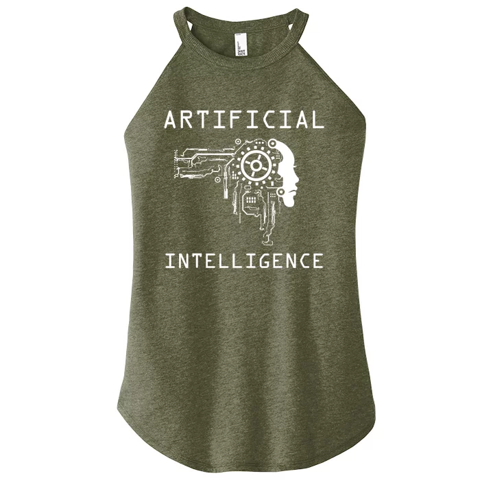 AI Developer Gift Artificial Brain Artificial Intelligence Women’s Perfect Tri Rocker Tank