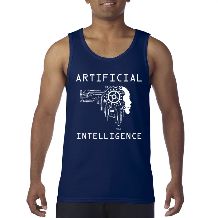 AI Developer Gift Artificial Brain Artificial Intelligence Tank Top