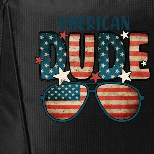 American Dude Gift 4th Of July Sunglasses Stars Usa Flag Cute Gift City Backpack