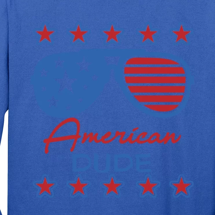 American Dude Gift 4th Of July Sunglasses Cute Gift Long Sleeve Shirt