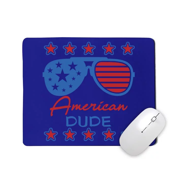 American Dude Great Gift 4th Of July Sunglasses Funny Gift Mousepad