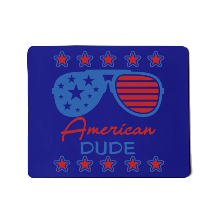 American Dude Great Gift 4th Of July Sunglasses Funny Gift Mousepad