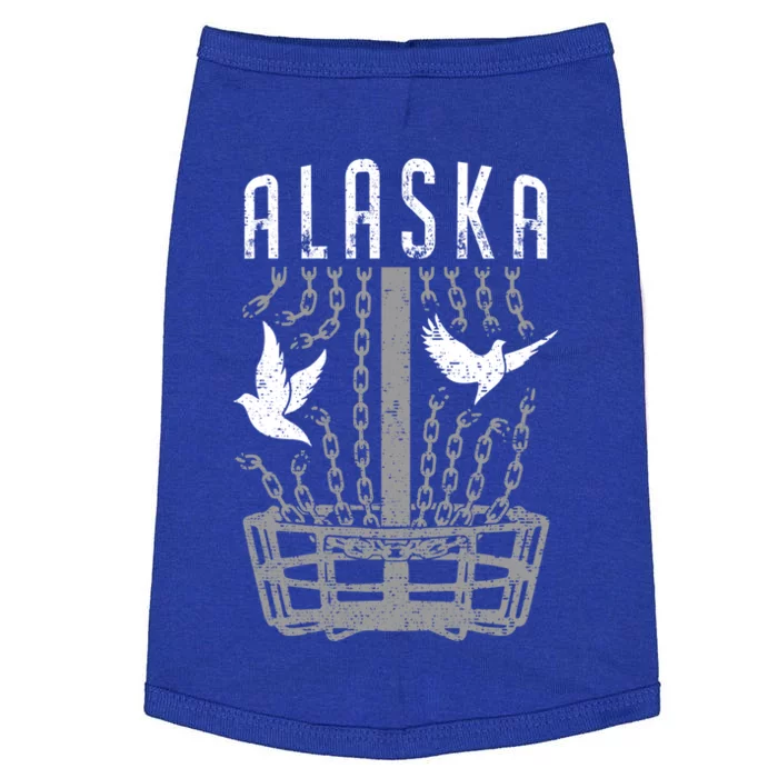 Alaska Disc Golf Player Breaking Chains Birdie Gift Doggie Tank