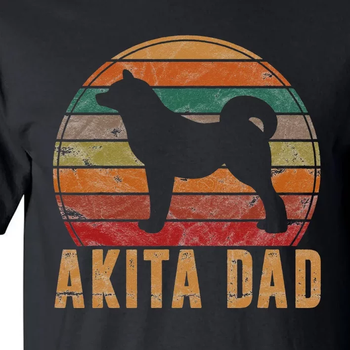 Akita Dad Gift Akita Daddy Dog Owner Pet Father Tall T-Shirt