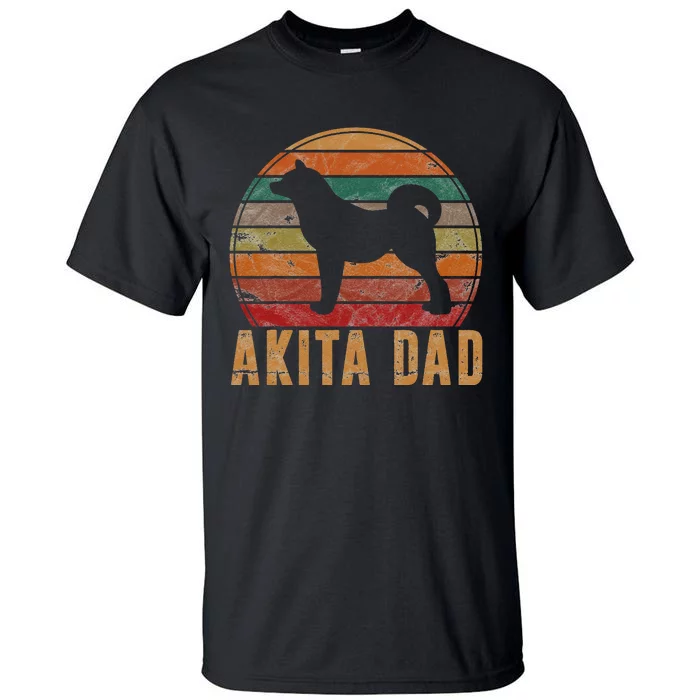 Akita Dad Gift Akita Daddy Dog Owner Pet Father Tall T-Shirt