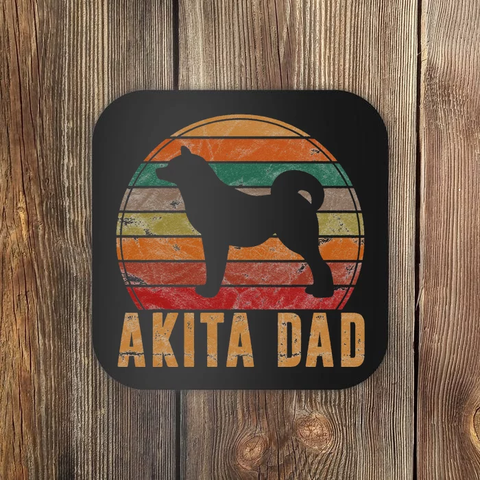 Akita Dad Gift Akita Daddy Dog Owner Pet Father Coaster