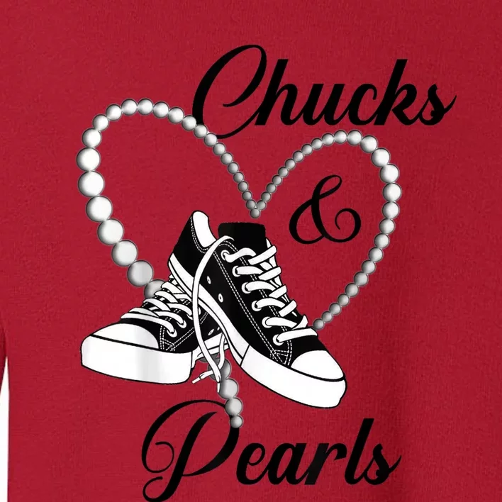 Afro Diva Gift Red Floral Heart Shoes Chucks And Pearls 2024 Toddler Sweatshirt