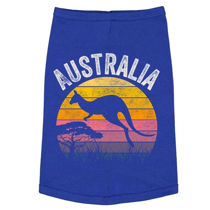 Australia Day Gift Funny Australian Kangaroo Vintage Gift Cool Gift Doggie Tank