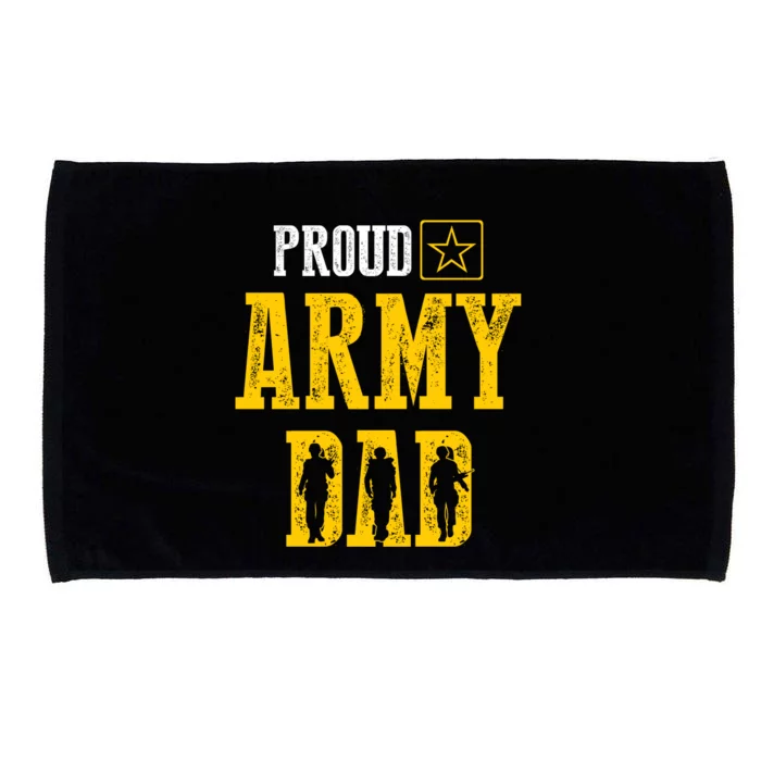 Army Dad Gift Proud Army Dad Fathe'rs Day Gift Microfiber Hand Towel