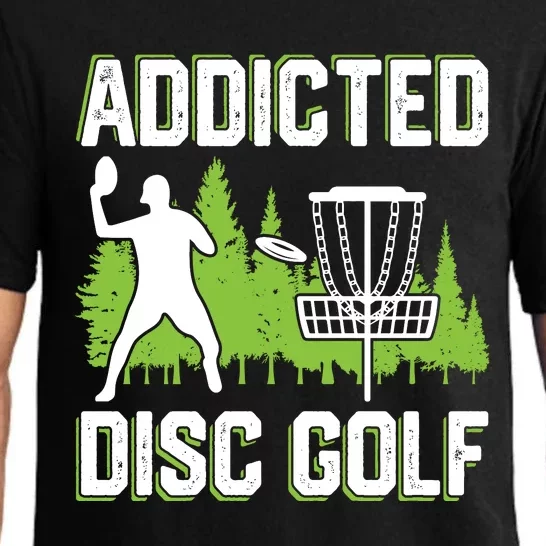 Addicted Disc Golf Tree Frisbee Golf Lovers Gift Pajama Set