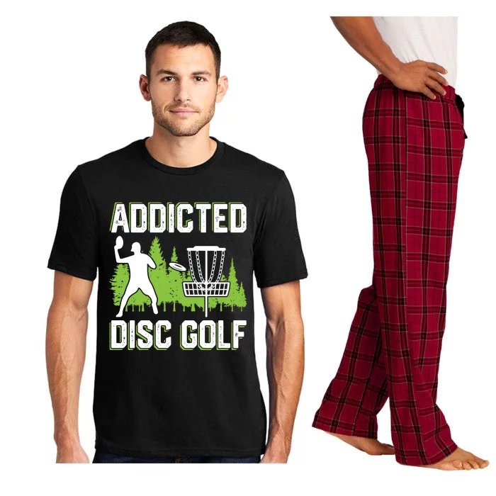 Addicted Disc Golf Tree Frisbee Golf Lovers Gift Pajama Set