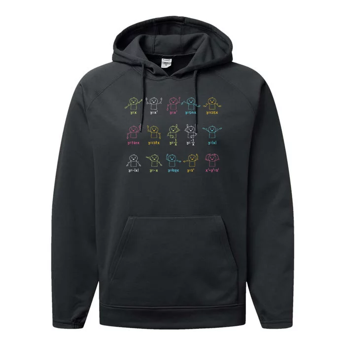 Algebra Dance Graph Figures Math Equation teacher Performance Fleece Hoodie