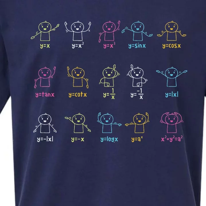 Algebra Dance Graph Figures Math Equation teacher Sueded Cloud Jersey T-Shirt