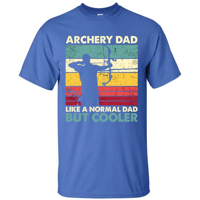 Archery Dad Gift Funny Archer Father's Day Retro Vintage Gift Tall T-Shirt