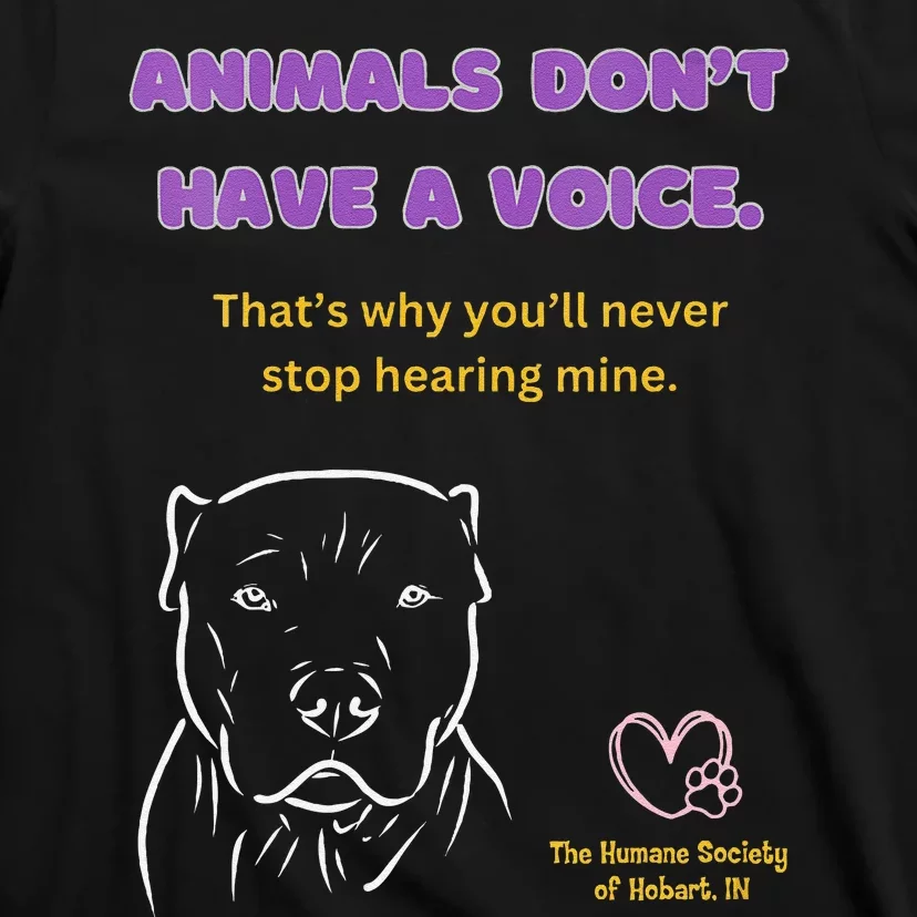 Animals DonT Have A Voice Dark T-Shirt