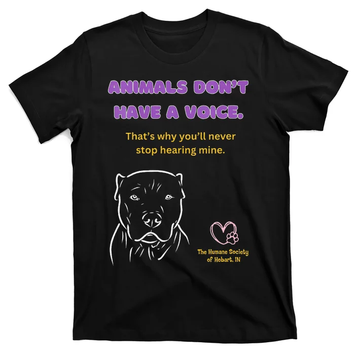 Animals DonT Have A Voice Dark T-Shirt