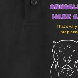 Animals DonT Have A Voice Dark Dry Zone Grid Performance Polo