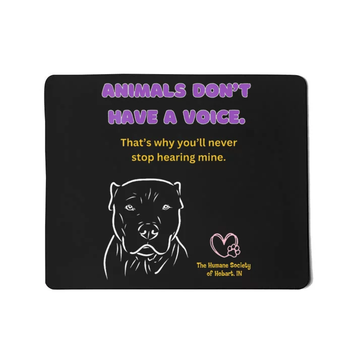 Animals DonT Have A Voice Dark Mousepad