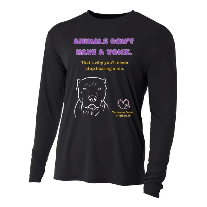 Animals DonT Have A Voice Dark Cooling Performance Long Sleeve Crew