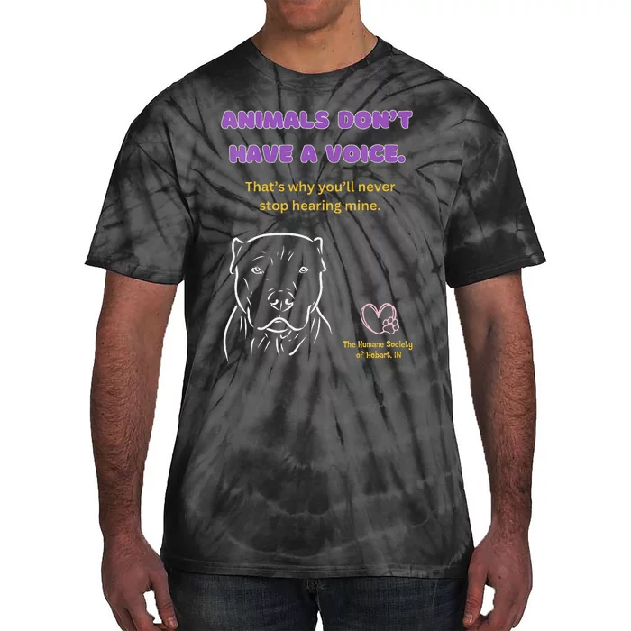 Animals DonT Have A Voice Dark Tie-Dye T-Shirt