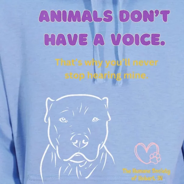 Animals DonT Have A Voice Dark Unisex Surf Hoodie