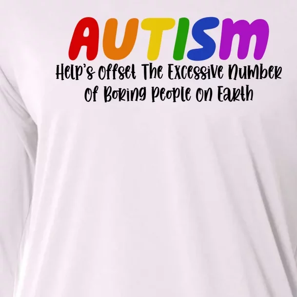 Autism Definition Helps Offset The Excessive Number Of Boring People On Earth Cooling Performance Long Sleeve Crew