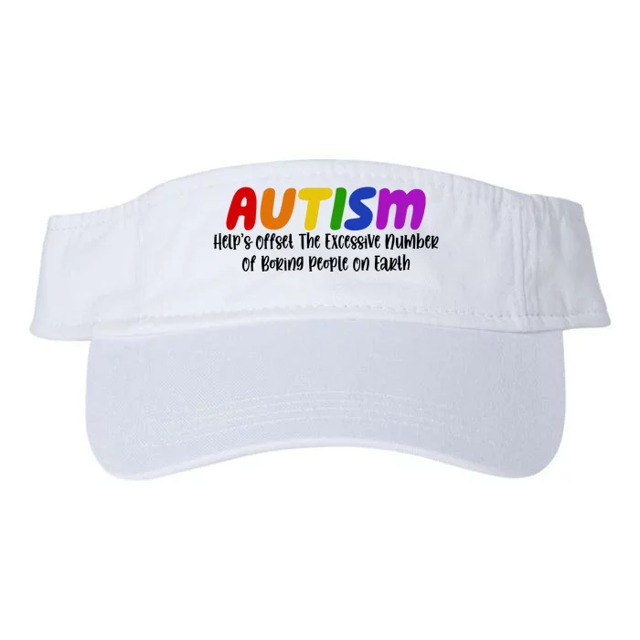 Autism Definition Helps Offset The Excessive Number Of Boring People On Earth Valucap Bio-Washed Visor