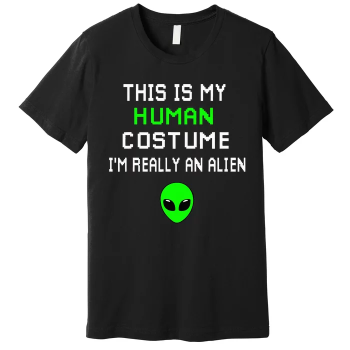 Alien Disguise Hilariously Weird Costume Premium T-Shirt