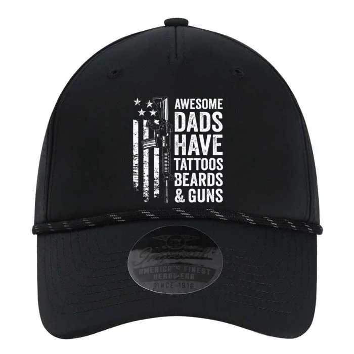 Awesome Dads Have Tattoos Beards & Guns Fathers Day Gun Performance The Dyno Cap