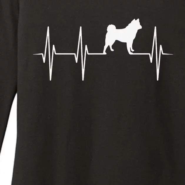 Akita Dog Heartbeat Dog Lover Gift mother's day Womens CVC Long Sleeve Shirt