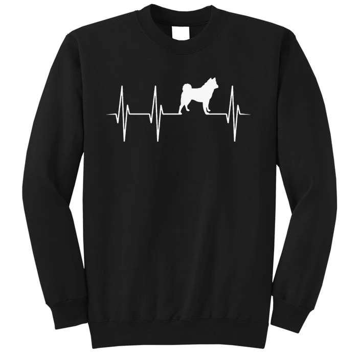 Akita Dog Heartbeat Dog Lover Gift mother's day Tall Sweatshirt