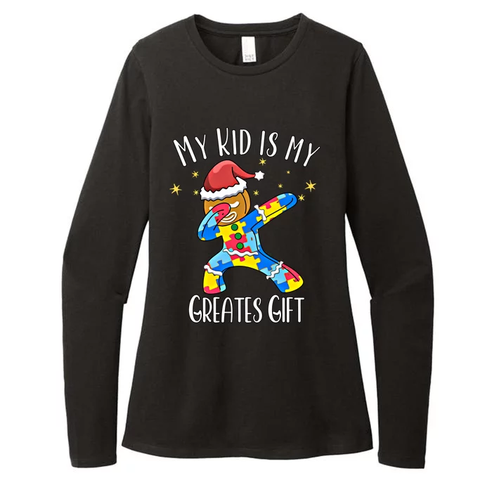 Autistic Dabbing Happy Gingerbread Mom Autism Awareness Gift Womens CVC Long Sleeve Shirt