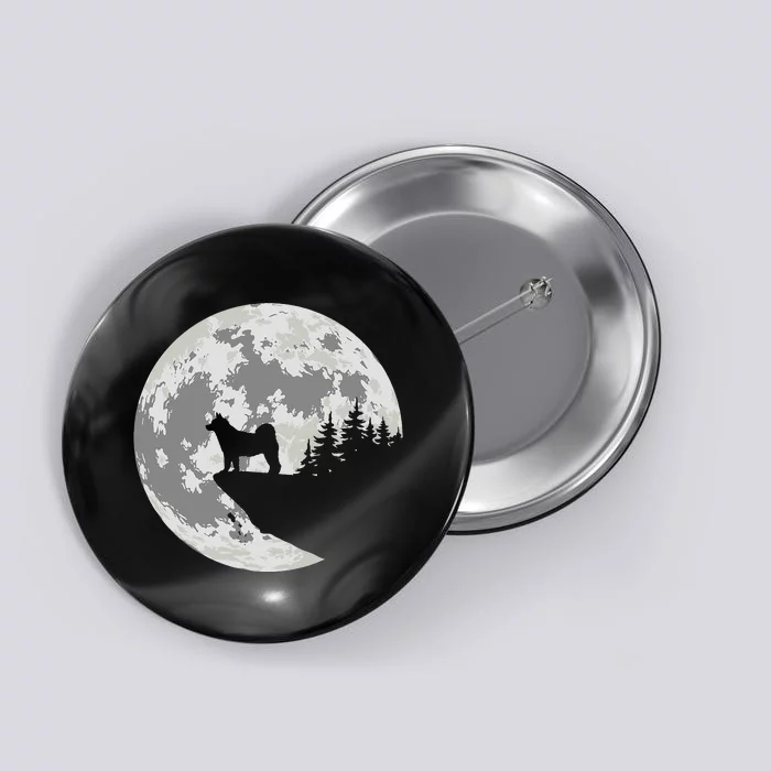 AKITA Dog Halloween Design Apparel Button