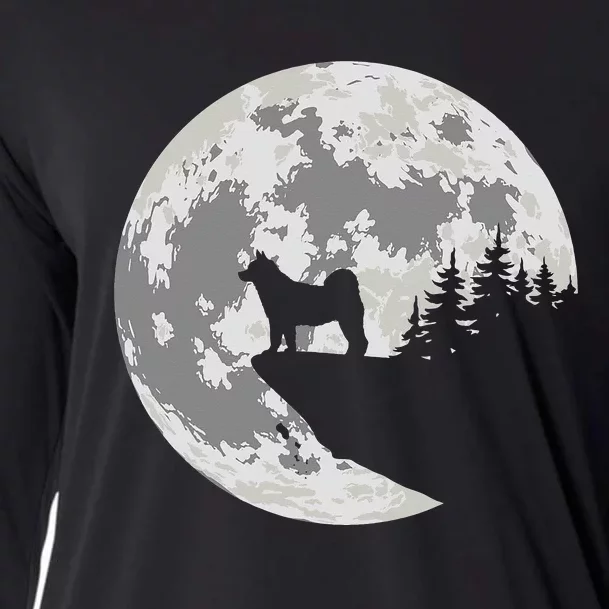 AKITA Dog Halloween Design Apparel Cooling Performance Long Sleeve Crew