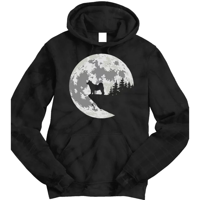 AKITA Dog Halloween Design Apparel Tie Dye Hoodie