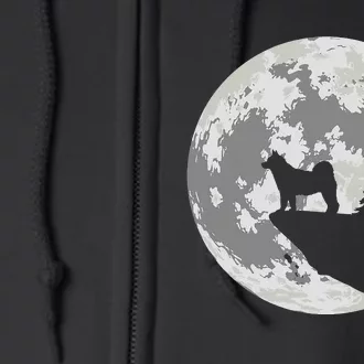 AKITA Dog Halloween Design Apparel Full Zip Hoodie