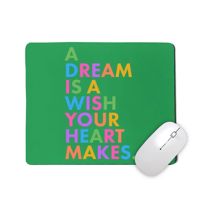 A Dream Is A Wish Your Heart Makes Mousepad